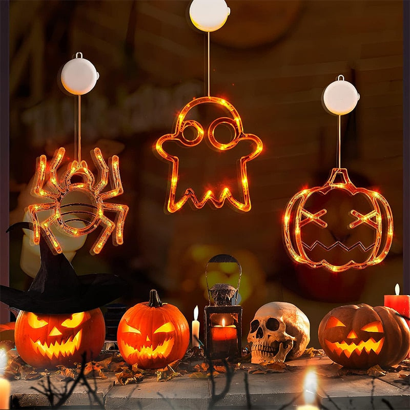 Halloween Window Hanging LED Lights